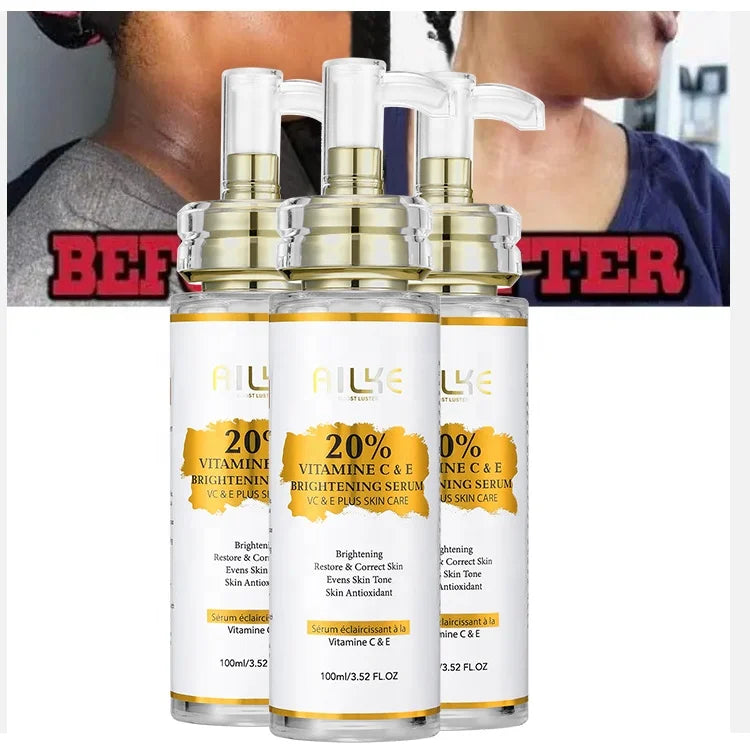 Wholesale OEM Dark Spots Remover Whitening Repair Anti Wrinkle Essence Moisturizing Organic Facial 20% Vitamin C Face Serum