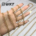 WT-BC177 WKT New Jewelry DIY Chain for Necklace or Bracelet  Fashion Women Big Link Chain Free Style Gold Chain