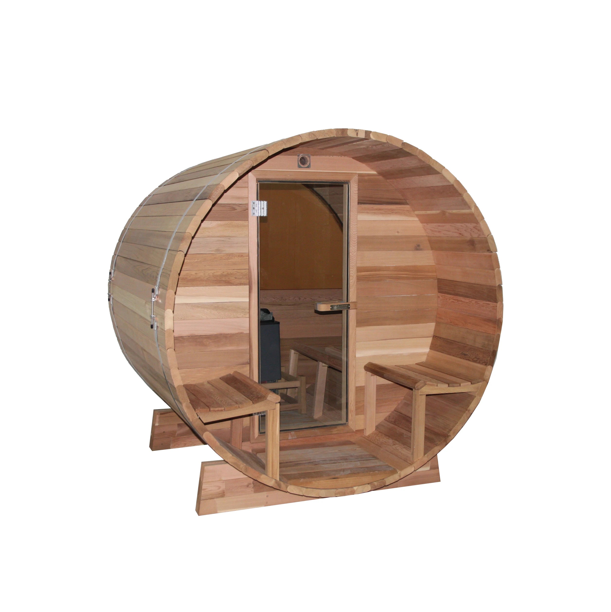 24 Years Supplier Cedar Barrel Sauna Room Outdoor Wet Steam 4 Person