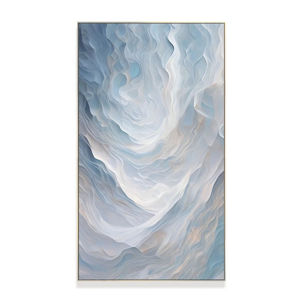 Home Decor Seascape Artwork Texture Wall Art Abstract Hand 3D Canvas Wall Poster Hand-Painted Shenzhen Oil Painting
