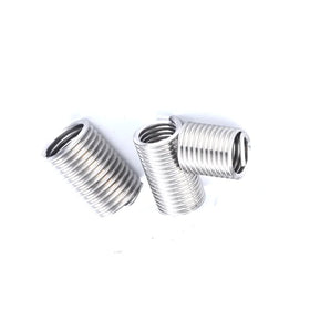 M1.6*0.35 Trapezoid Metric Thread Insert 304 Stainless Steel Fully Threaded Right Hand for Industrial Equipment 14mm Shoulder