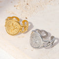 Beimai OEM Eight-pointed Star Non-fading Stainless Steel Chain Ring