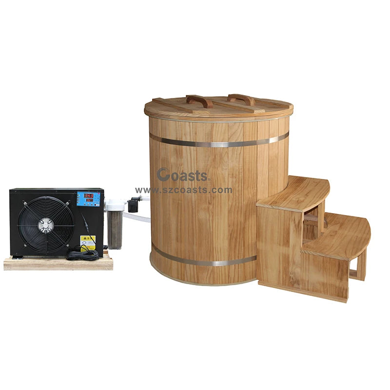 2023 New Product Spruce/Cedar  Wooden Cold Water Plunge Tub for Sale