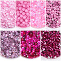 Pink Color SS6-SS30 Crystal Girls Love Rhinestone Bling Glitter Glue on Rhinestones for Gymnastics Performance Clothing