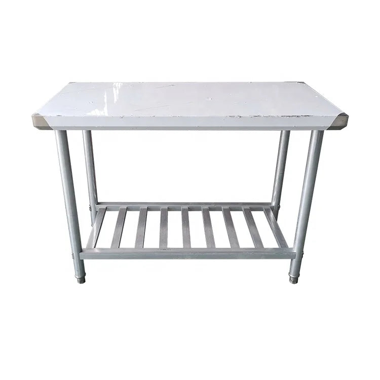 Wholesale Kitchen Equipment Assembly Stainless Steel Bench Inox Table Stainless Steel Work Table for Cafe Canteen Kitchen