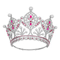 Plus Size Bride Pearl Crown Hair Jewelry  Baroque Queen Stage Show Pageant Champion Crown Super Large Full Crown