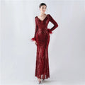 33060# Whole Positioning Floral Ordering Ostrich Fur High-end Evening Winter Annual Meeting Presided Red Dress