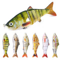 Hengjia 115mm 16.5g Jointed 4 Segment Hard Fishing Lure Wobblers Fishing Tackle 3D Eyes Bait