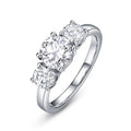 Fashion 925 Sterling Silver Fine Jewelry Custom Stones 1 2 3 4ct Wedding Diamond Rings Engagement Moissanite Ring for Women