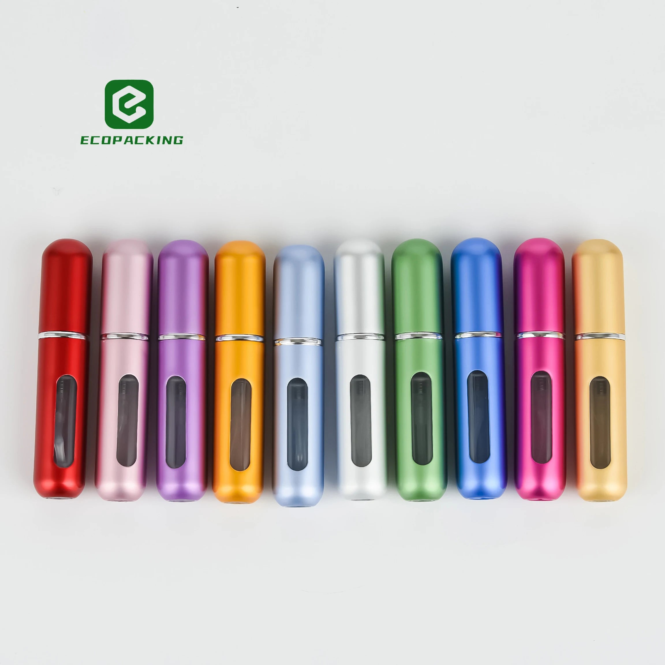 Travel Mini 5ml Mini Portable Perfume  Refillable Bottles  Aluminium Perfume Spray Bottles
