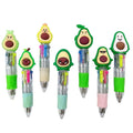 Hot Sales Cute Cartoon 4 Color Mini Ballpoint Pen Kawaii Horse Animal Avocado Retractable Pen Stationery Gift School Office Su