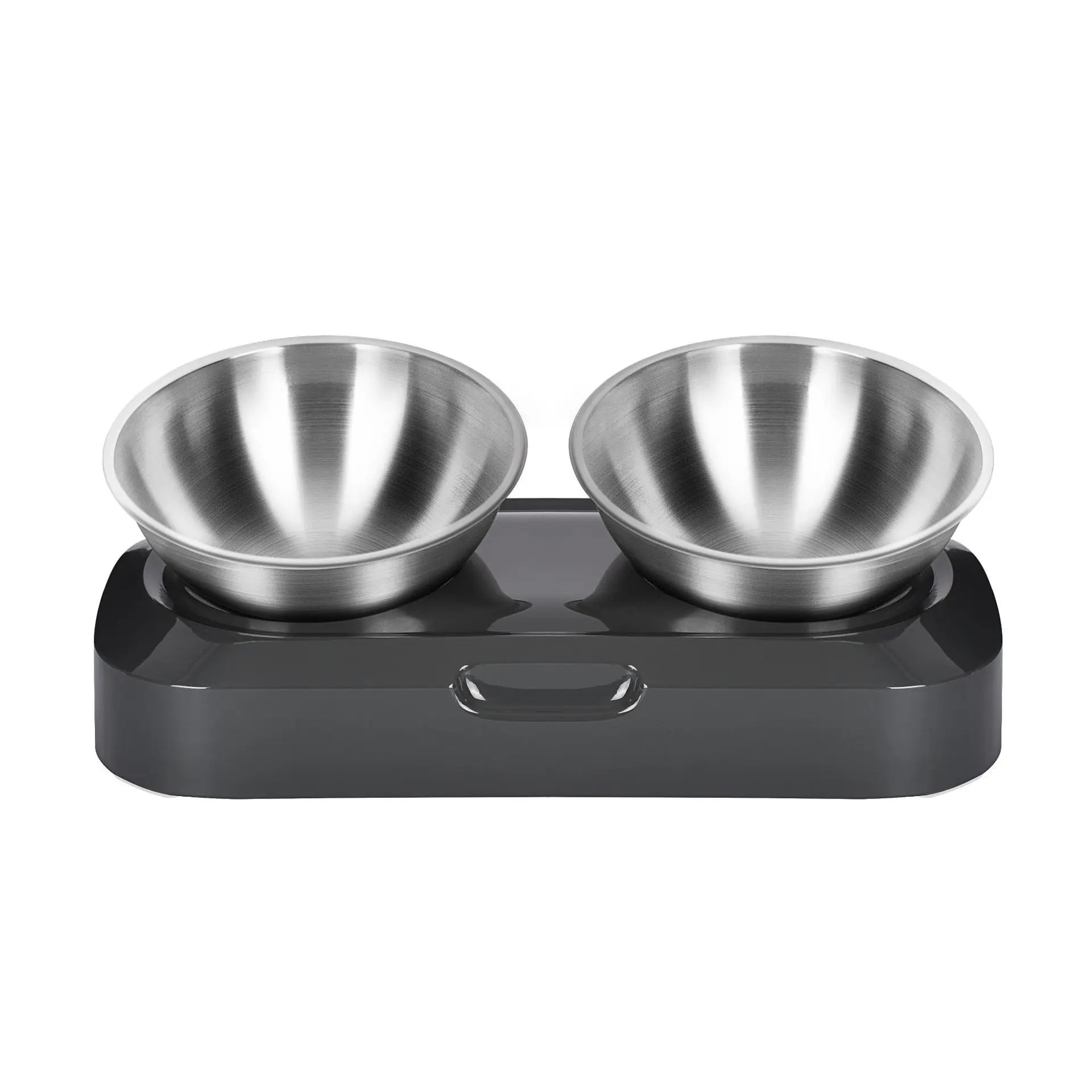 Durable Double Stainless Steel Dog Bowls Pet Food Feeder Drinker Puppy Cat Water Feeding Bowls With Base