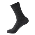 Men's Small Square Bamboo Fiber Deodorant Socks Knitted Casual Business Design with Logo on Body for Spring Season