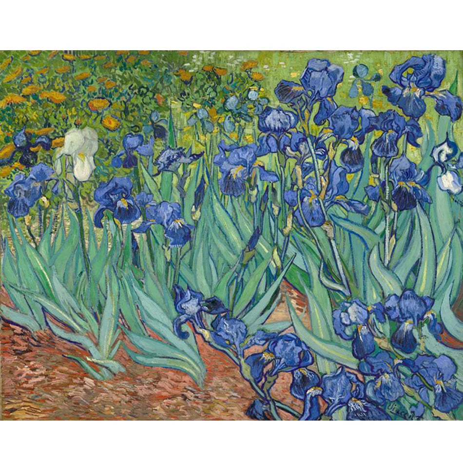 Famous Abstract Flower Landscape Printed by Numbers DIY Painting Starter Kits Handwork Acrylic Paint on Canvas for Home