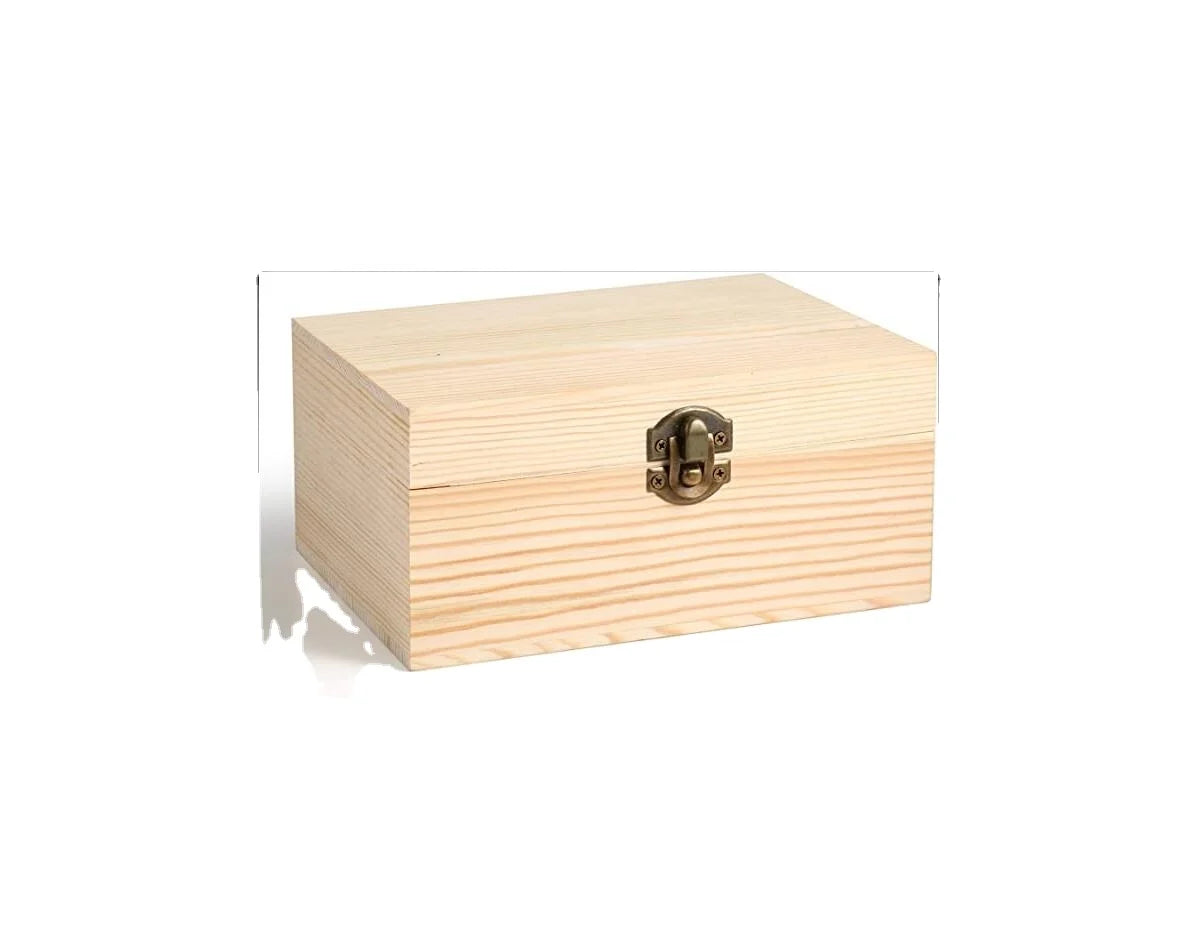 JUNJI DIY Wedding Birthday Romantic Gift Storage Organizer Wooden Box for Valentine's Day