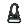 20mm Black Olecranon Clasps Snap Tactical Clasp Clips Tactical Accessory Buckle for Straps With Ring Zinc Alloy Snap Hook