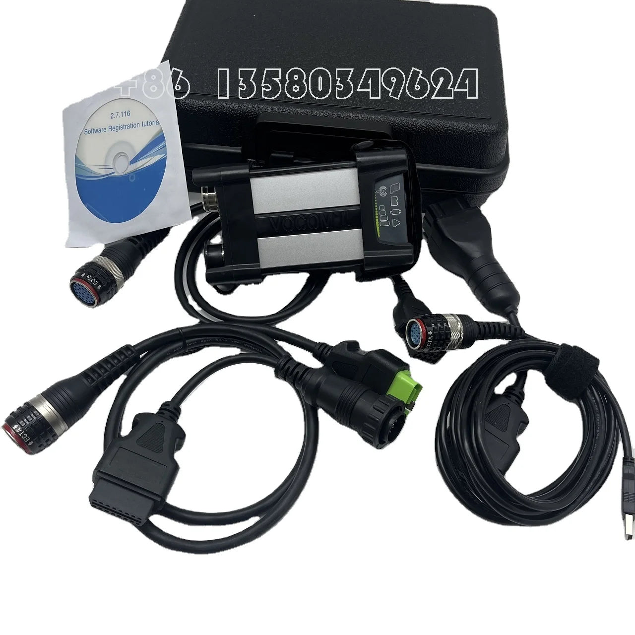 Vocom 2 88894000 88890300 Vocom Diagnostic Tool Vocom2 OBD2 Adapter OBD Scanner 24v Truck Excavator Diagnostic Interface