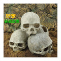 Aquarium Reptile House Resin Fish Tank Head Skeleton Aquarium Decoration Cave Landscape Family Daily Decoration