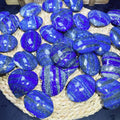 Polished Gemstone Natural Stone Crystals Carving Craft Heart Lapis Lazuli Palm Stone