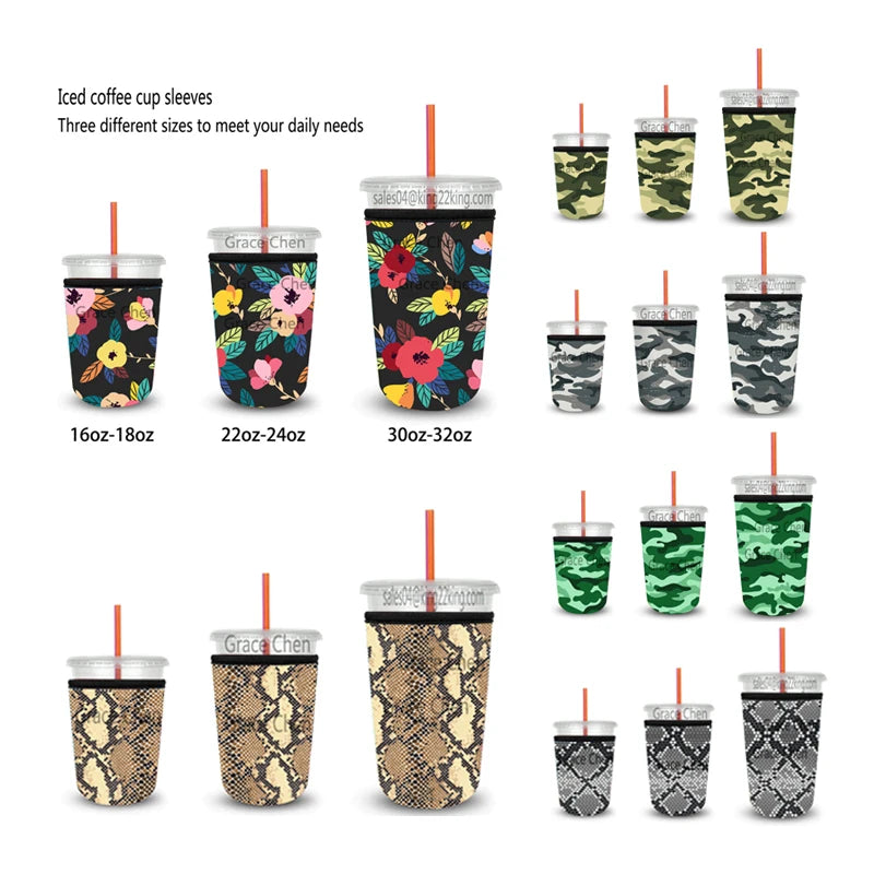 Reusable Custom Neoprene Coffee Cup Sleeve Iced Coffee Insulated Sleeve