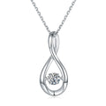 NO MOQ Women Fashion Necklaces Silver 925 Pendent Necklace D Color VVS Moissanite Jewellery