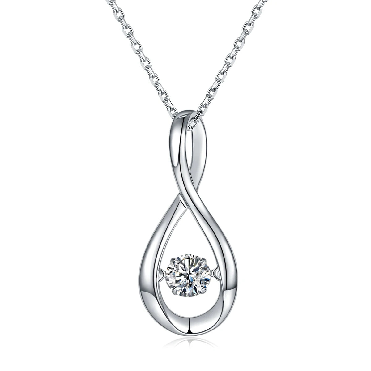 NO MOQ Women Fashion Necklaces Silver 925 Pendent Necklace D Color VVS Moissanite Jewellery