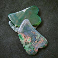 2025 Gua Sha Massage Tools Gua Sha Tools of Multi-ShapesSquare shaped moss agate Guasha Scraping Massage Tools for Face and Body