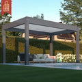 Multi-Functional Outdoor Pergola for Patio Deck Backyard Garden Gazebo in Uk Aluminum Alloy Pergola With Retractable Roof Canopy