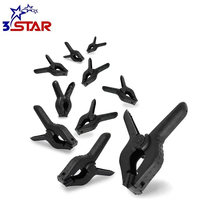 Heavy Duty 4 Inch Nylon Spring Clamps for Home Improvement Projects and Photography Studios