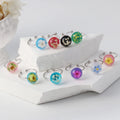 Handmade Dry Pressed Flower Ring Cherry Blossom Gemstone Preserved Babys Breath Ring for Women Girls Jewelry