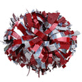 6 Inch Professional Dance Team Cheer Metallic Holographic Pom Poms Customizable Glitter Design Plastic Hand Flowers Cheerleaders