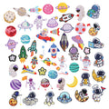 Hot Sale New Rocket Aerospace Astronaut Planet Moon Star Self-adhesive Embroidery Phone Cover Jewelry Making Diy Patches Sticker