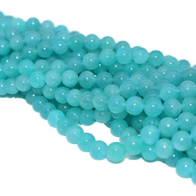 Factory Wholesale Natural a Grade Amazonite Stone Beads in 6/8/10mm Sizes Loose Gemstone Beads
