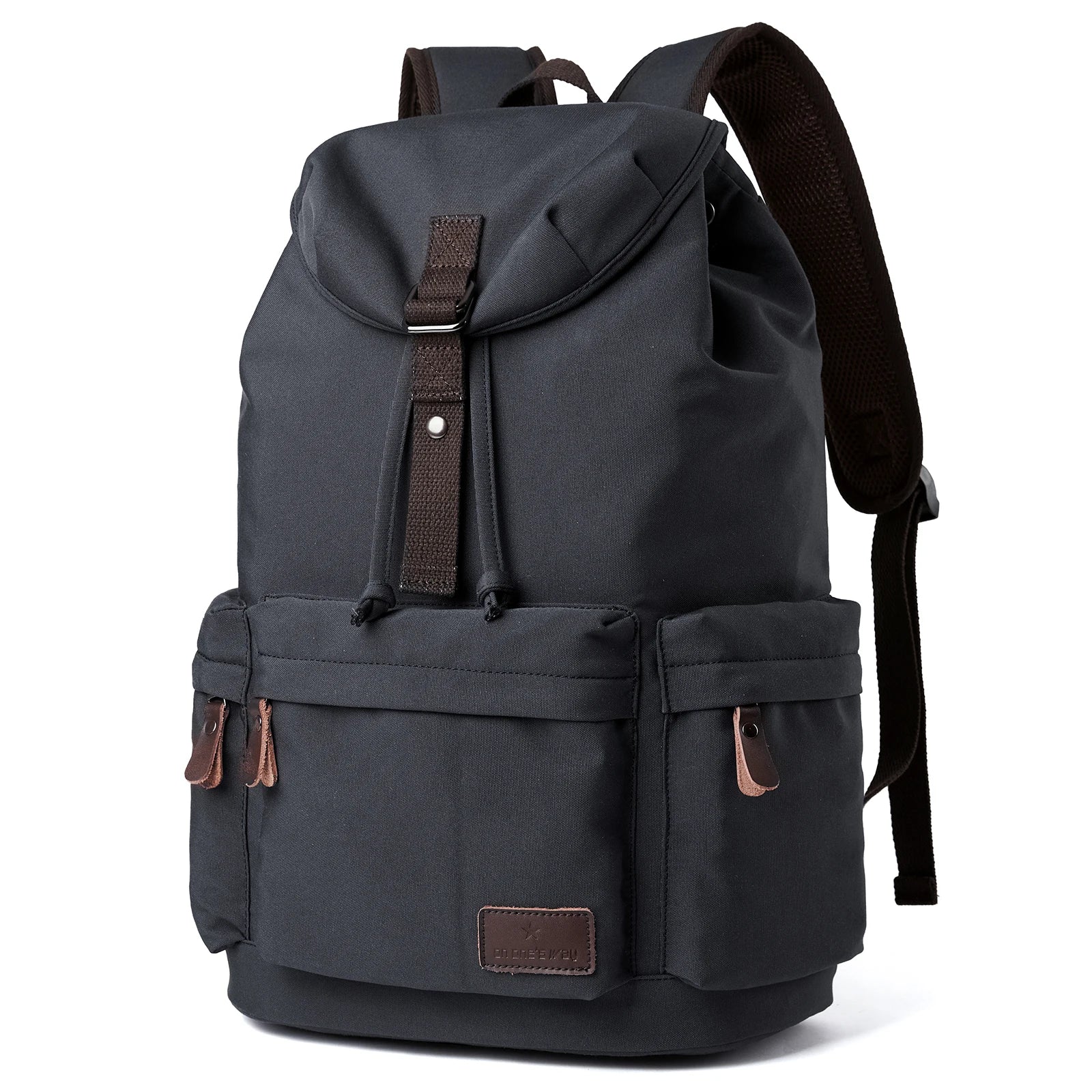 MOYYI Unisex Oxford Laptop Backpack String Closure Dress Polyester Lining Waterproof Anti-Theft for School Travel Trolley Use