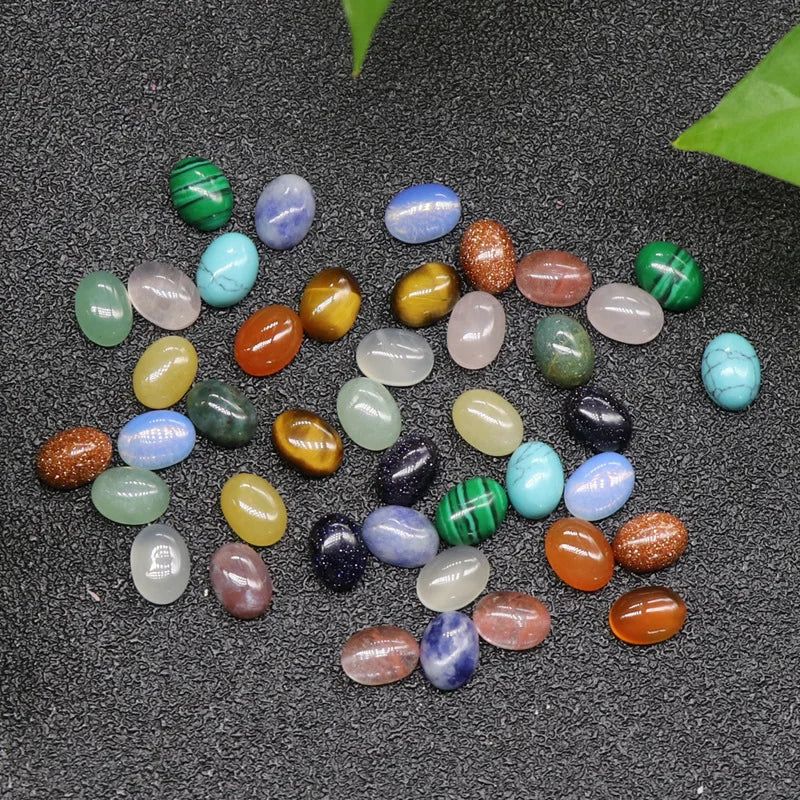 Diy 2021New Gemstone egg shape cabochon stone crystals
