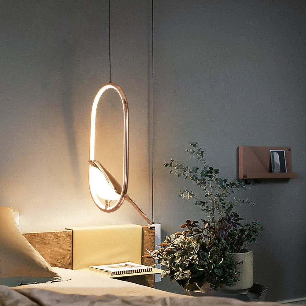 Customized Contemporary Chandelier for Dining Room Bedside Lighting Pendant Lamp