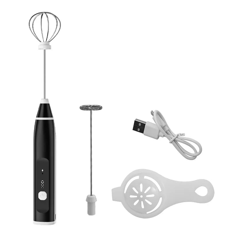 Wholesale Cheap USB Rechargeable Frother Handheld Electric Milk Frother Coffee Blender
