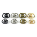 Alloy Double Circle Twist Turn Lock Small Size Clasp Buckle for Leather Craft Women Bag Handbag Purse DIY Hardware Accessories