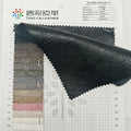 Classic Stone Pattern Embossed Texture PU Leather Fabric with Rayon Backing for Garments and Accessories Factory Stock