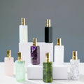 Jade Aromatherapy Healing Crystal Hexagonal Column Essential Oil Bottle Natural Amethyst White Crystal Spray Perfume Bottle
