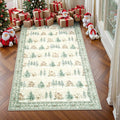Modern Christmas Rectangle Rug Non-Slip Polyester Design for Home Living Room Bedroom Kids Room Dorm Kitchen Sink Hallway