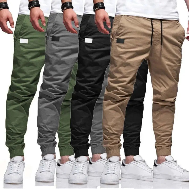 Trendy Men's Sports Trousers Casual Canvas Cargo Pants