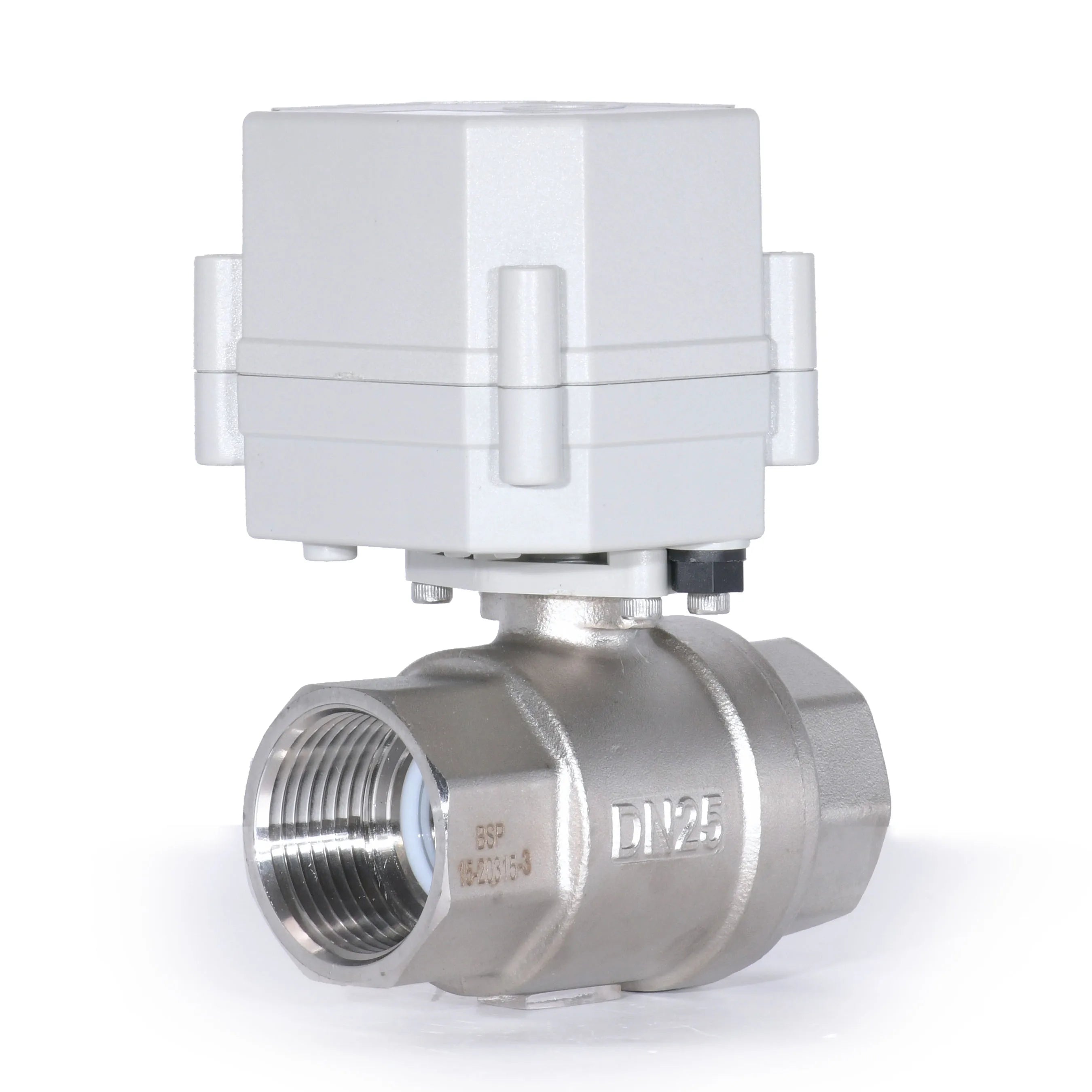 Tonheflow DN25 CR202 12v Normally Closed Motorized Ball Valve 2 Way 1 Inch Electric Valve