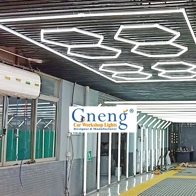 Gonengo Hot Sale Hexagonal LED Light Car Detailing Lights ZT1018 Garage Lighting