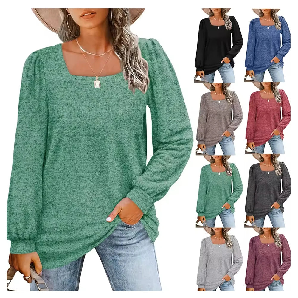 Wholesale Price Long Sleeved Shirts Custom Long Sleeve Shirt Casual Blouse for Women Tops