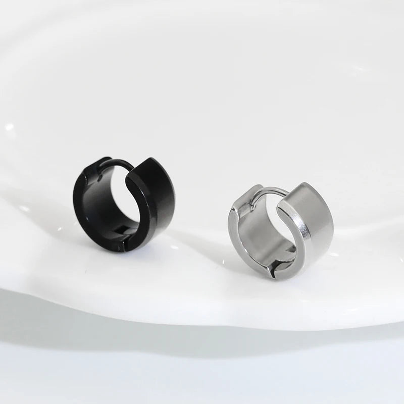 Wholesale Trendy Korea-Style Male Stainless Steel Ear Ring Clip-On Ear Pinch Diamond Pearl Fashionable Men's Stainless Steel