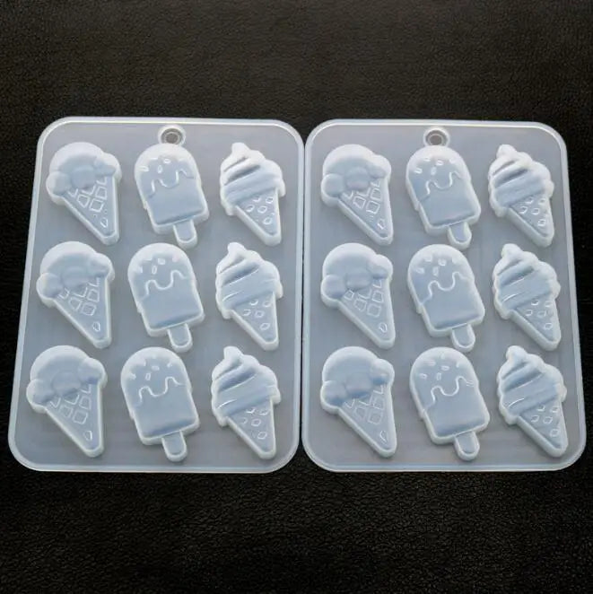 HY Crystal Epoxy Resin Silicon Mini Ice Cream Mould