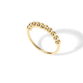 American European Decompression 925 Sterling Silver Relaxed Rotatable Round Beads Gold Plated Rings