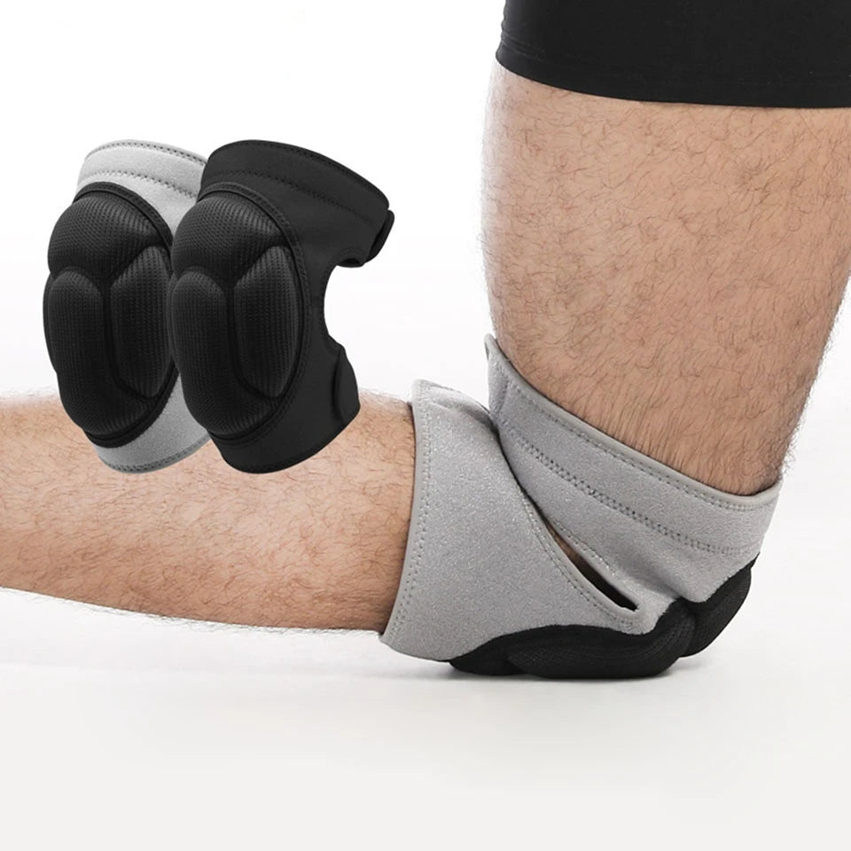 Custom Logo Oem Cycling Dance Knee Protector Anti-slip Padded Sponge Breathable Adjustable Knee Pads