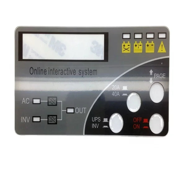 Custom Silk Screen Printed 3M Adhesive Label Sticker PC PET PMMA Acrylic Membrane Graphic Overlay Panels Glossy Computer Camera